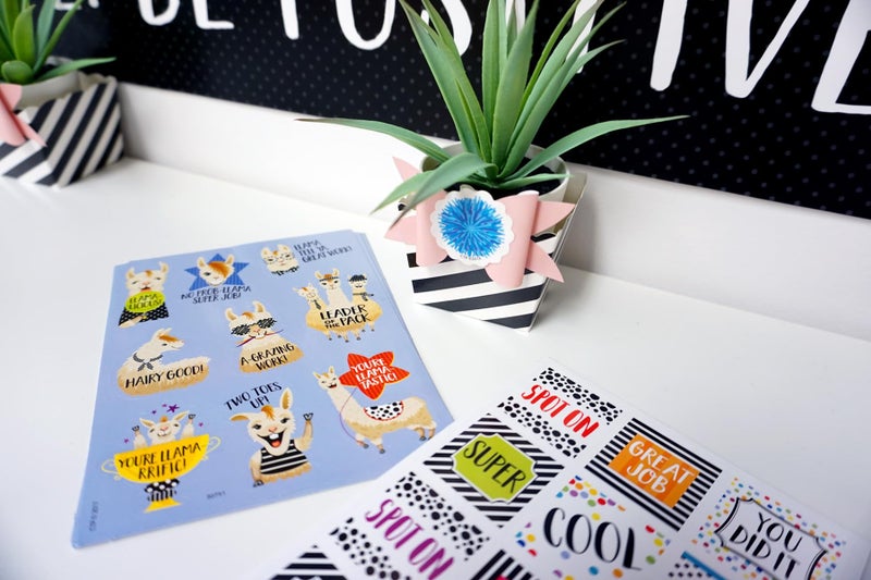 Creative Teaching Press Creative Teaching Bold & Bright Llama Rewards Stickers (45 Stickers Per Pack) - Image 2